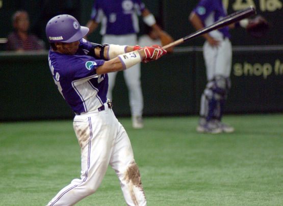 [ 画像 ] この試合２安打を放った松尾選手。
