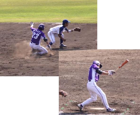 [ 画像 ] ５回に２塁打を放った永田選手。
