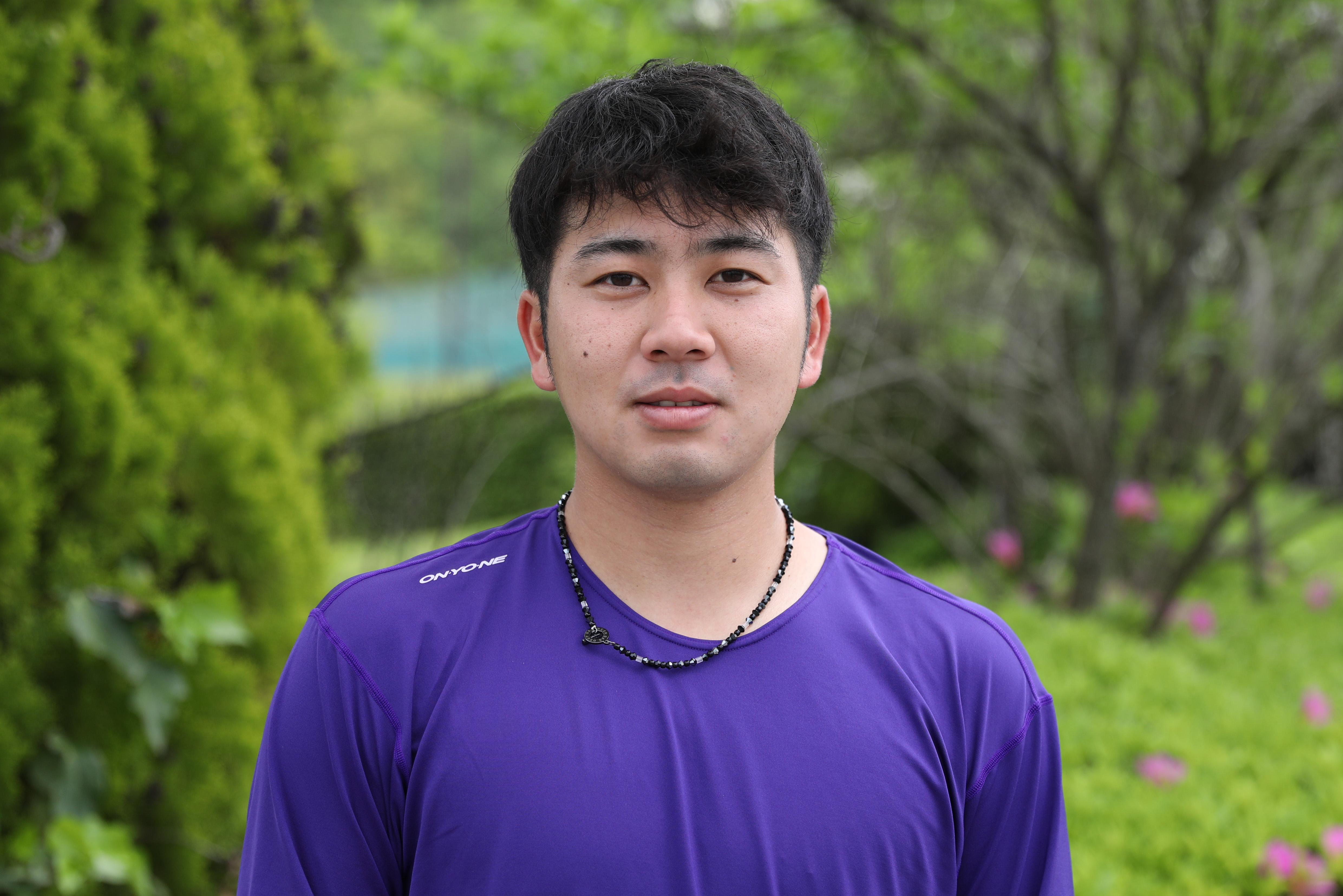 [ 画像 ] 先発して1失点完投の佐藤廉投手。「味方の打線がとても頼もしいので気持ちを楽にして投げることができました。 次も頑張ります。」