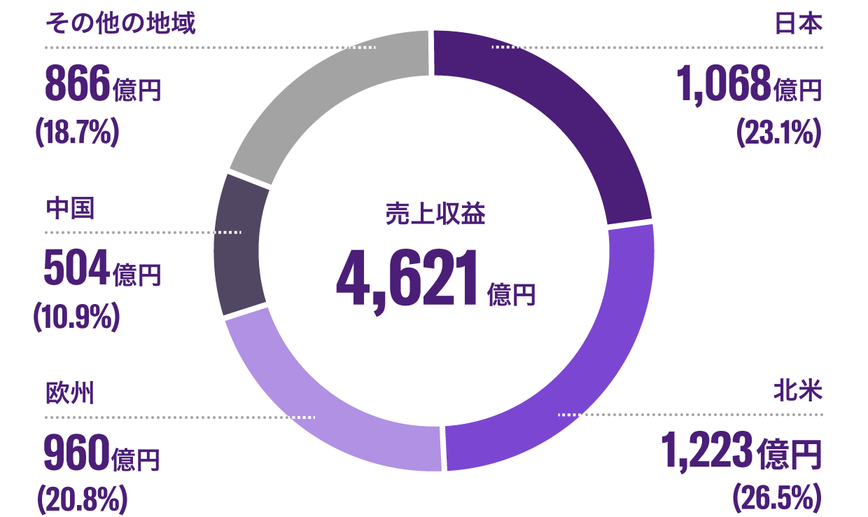[画像] 売上収益の地域別構成