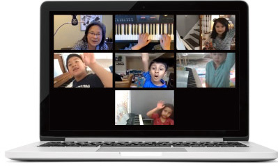 [ 画像 ] 音楽教室でのリモートレッスン