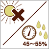 保管する場所の湿度は45～55％がベスト