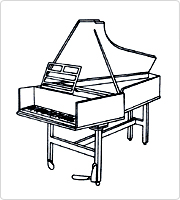 ジルバーマン製のピアノ
