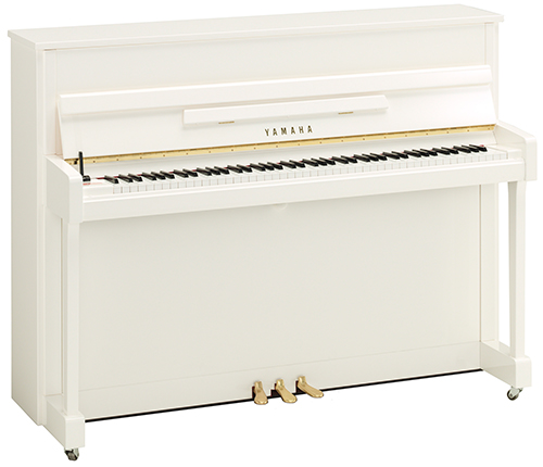 [ 画像 ] ヤマハアップライトピアノ b113PWH （ナチュラルホワイト/鏡面艶出し塗装） オープン価格