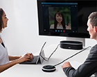 [ 画像 ] 快適な遠隔コミュニケーションを実現する、 「Skype for Business」向けマイクロソフト認定モデルを新発売 ヤマハ ユニファイドコミュニケーションマイクスピーカーシステム　『YVC-1000MS』