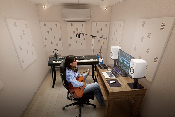 [ 画像 ] 周囲の音を遮音、よりクリアな音質で配信