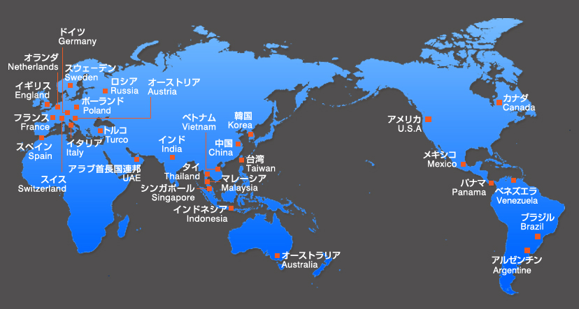 [ 画像 ] ヤマハ海外拠点の図
