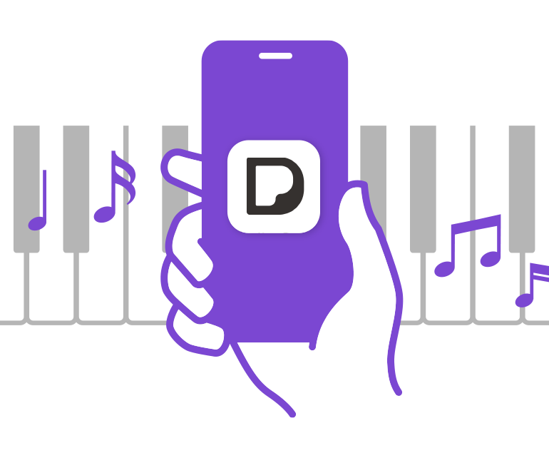 [メインビジュアル] 「だれでもピアノ」 アプリ