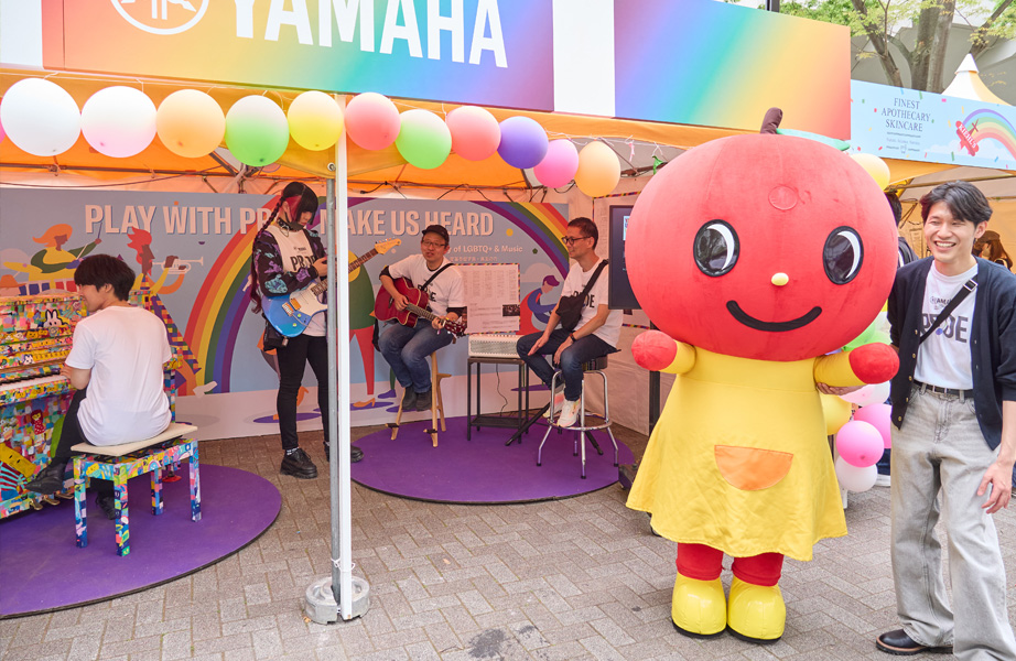 [写真] 「東京レインボープライド2024」ヤマハ出展ブース