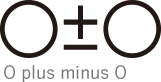 O plus minus O