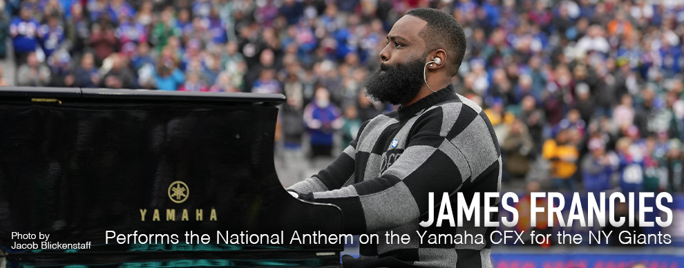 James Francies - Performs the National Anthem on the Yamaha CFX for the NY Giants