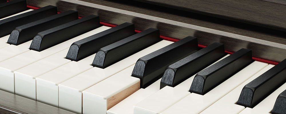 close up view of clp piano keys