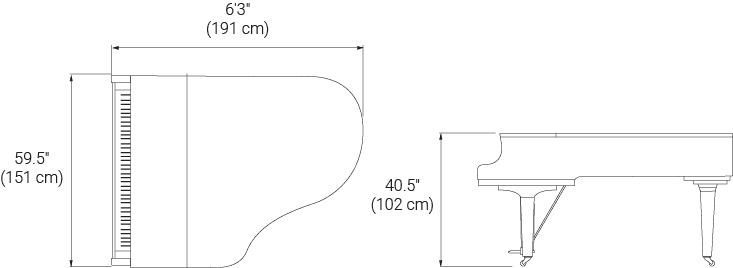 Line drawings with dimensions