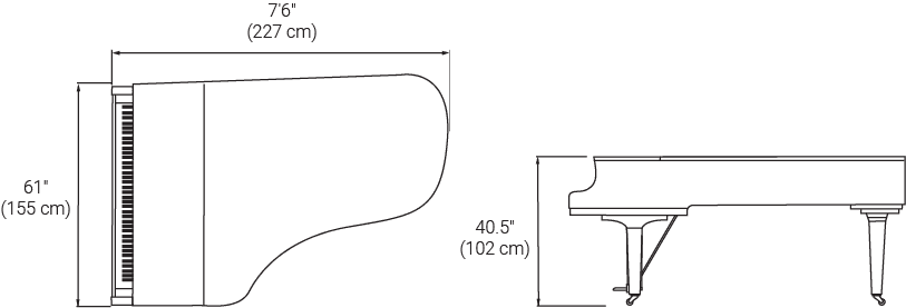 Line drawings depicting cx7 dimensions.