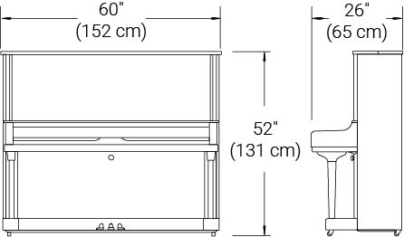 Line drawings showing dimensions.