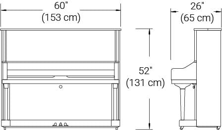 Line drawings showing dimensions.