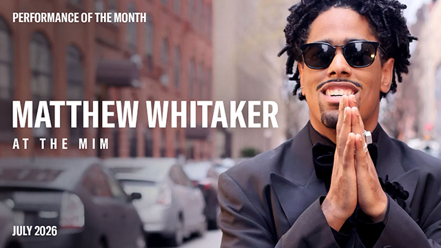 POM: Matthew Whitaker at the MIM: July, 2026