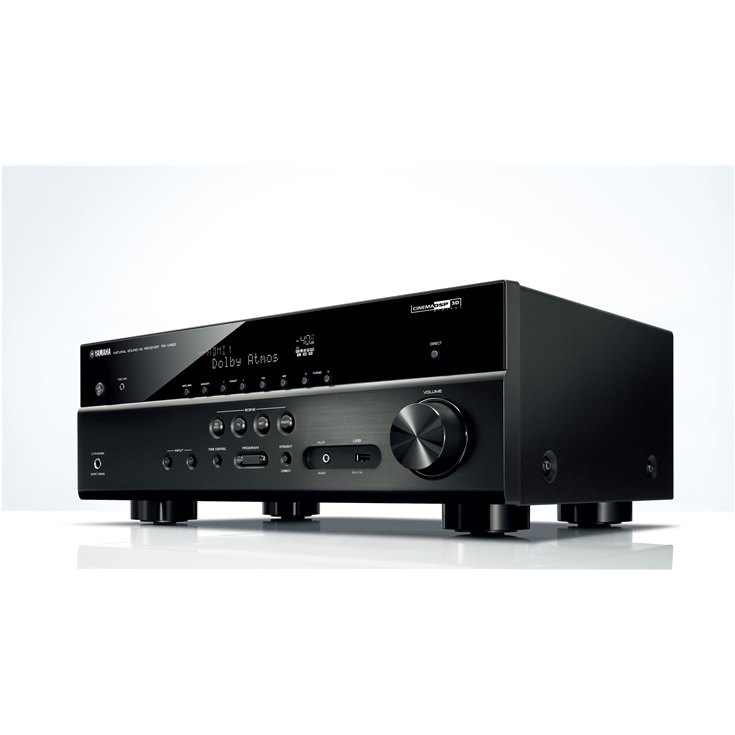 Works with Alexa Yamaha RX-V583BL 7.2-Channel 4K Ultra HD MusicCast AV Receiver Renewed 