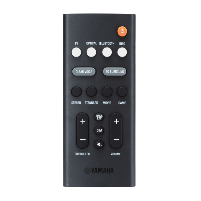 Specs: SR-B20A Sound Bar with Built-in Subwoofers - Yamaha USA