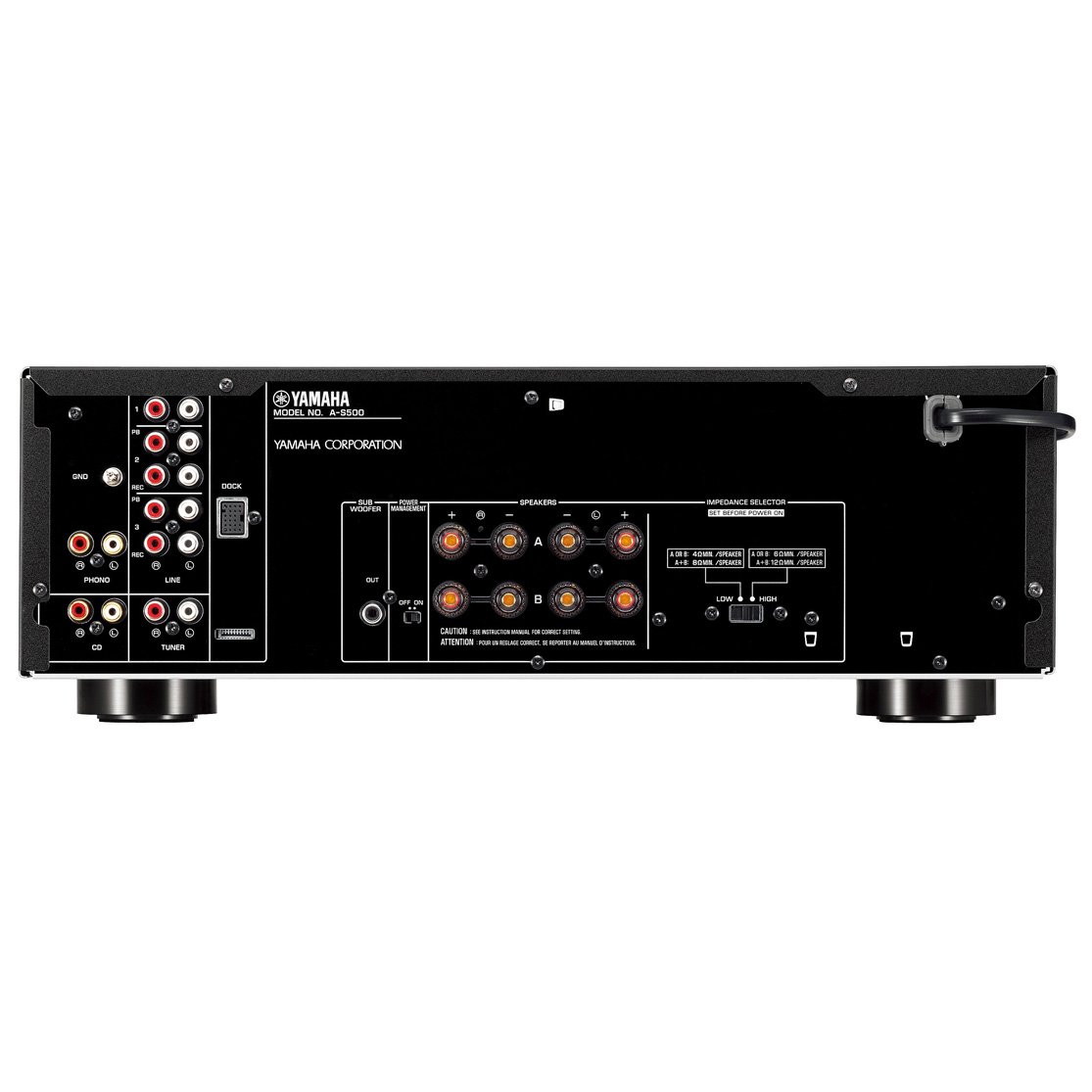 A-S500 - Specs - Hi-Fi Components - Home Audio - Products - Yamaha