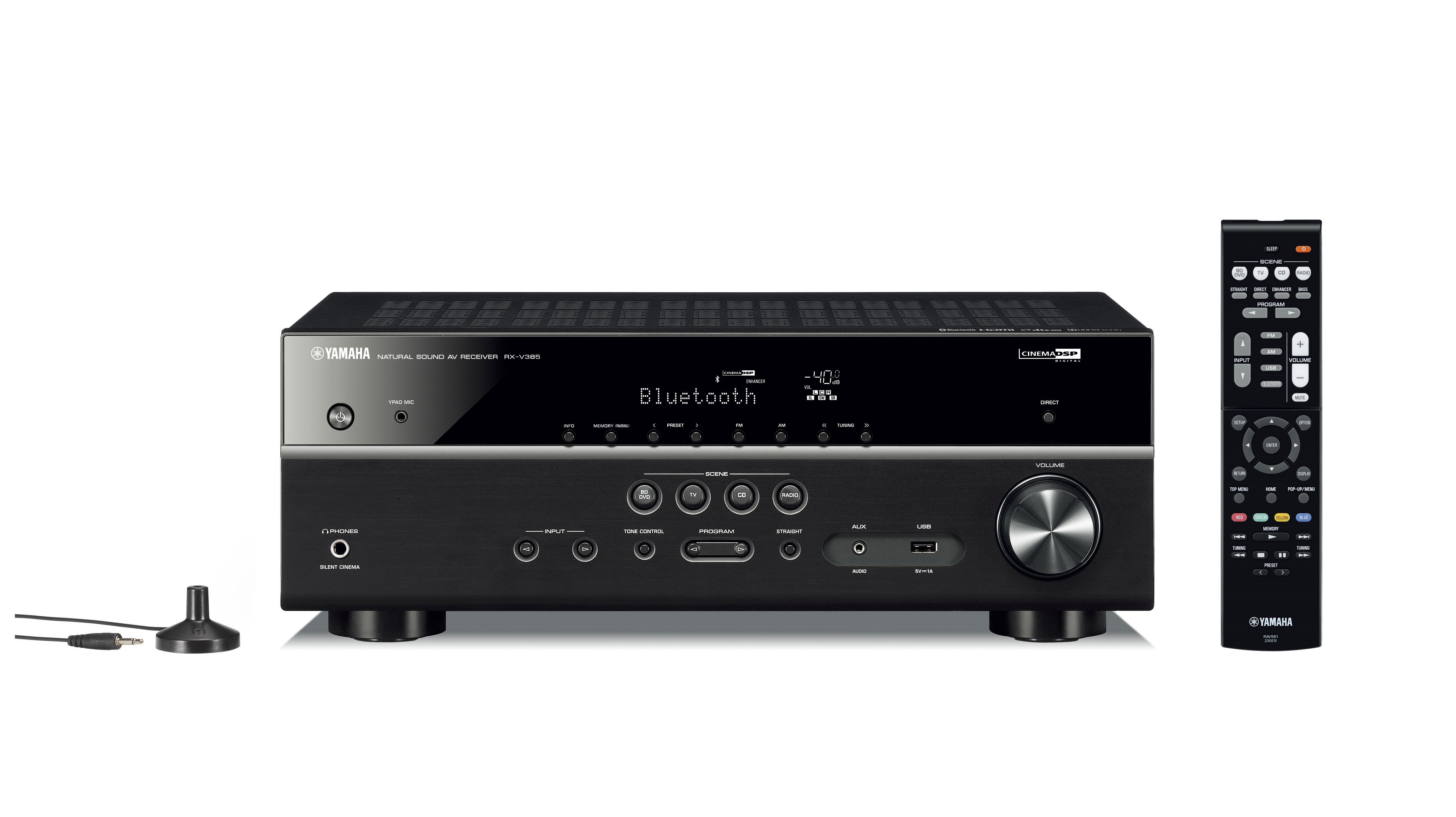 Amplificador Yamaha RX-V385 5.1-Ch A/V Bluetooth / Centro del Sonido