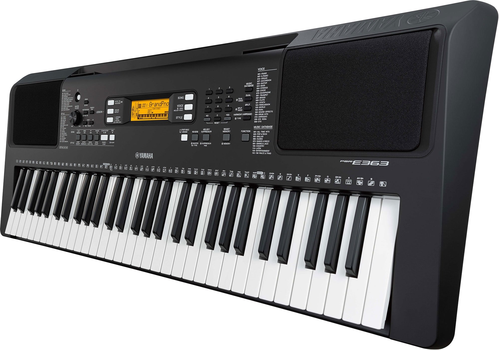 PSR-E363 - Overview - Portable Keyboards - Keyboard Instruments 