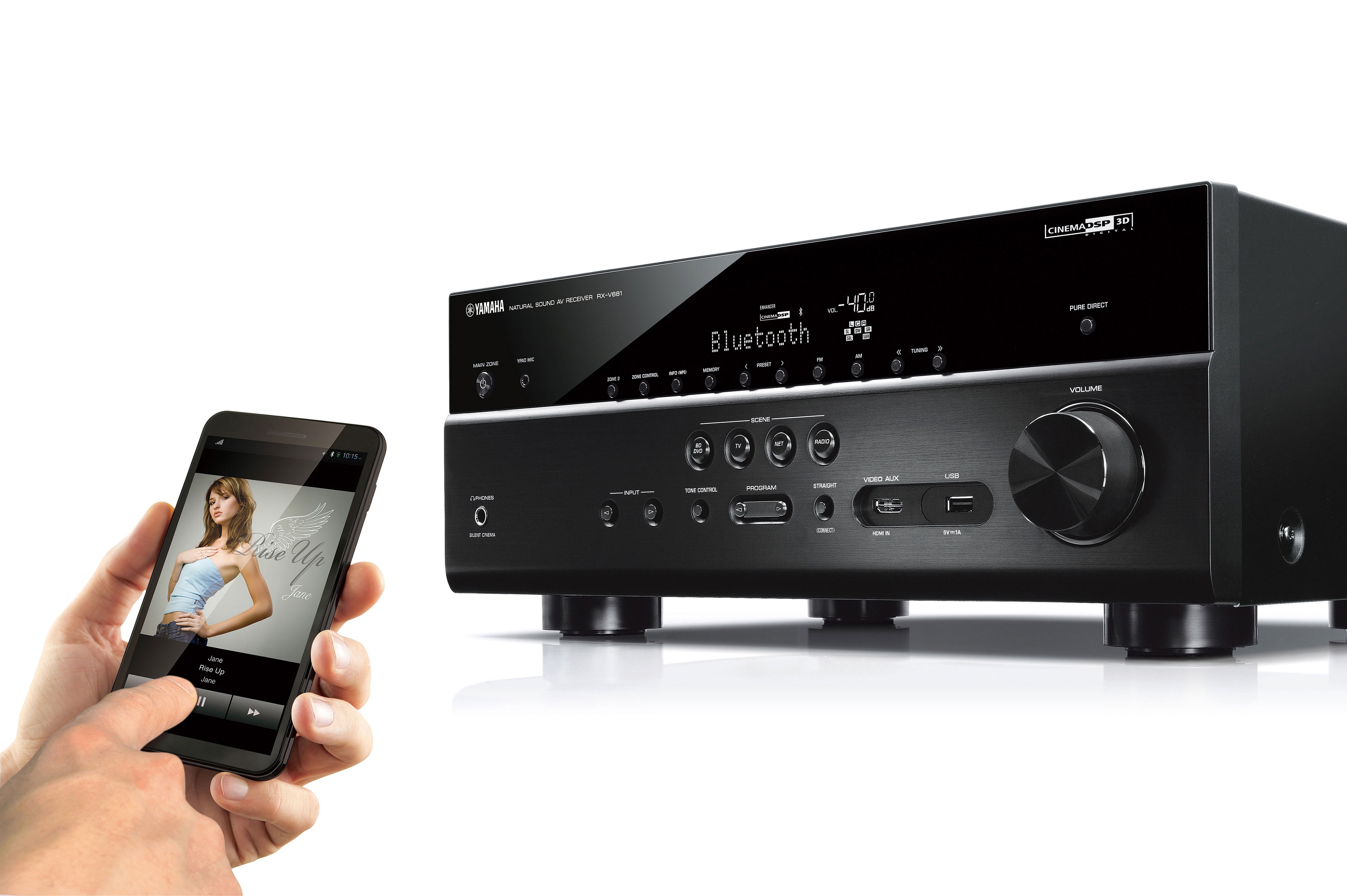 Yamaha RX-V681 7.2-Channel Network A/V Receiver with Bluetooth and Wi-Fi