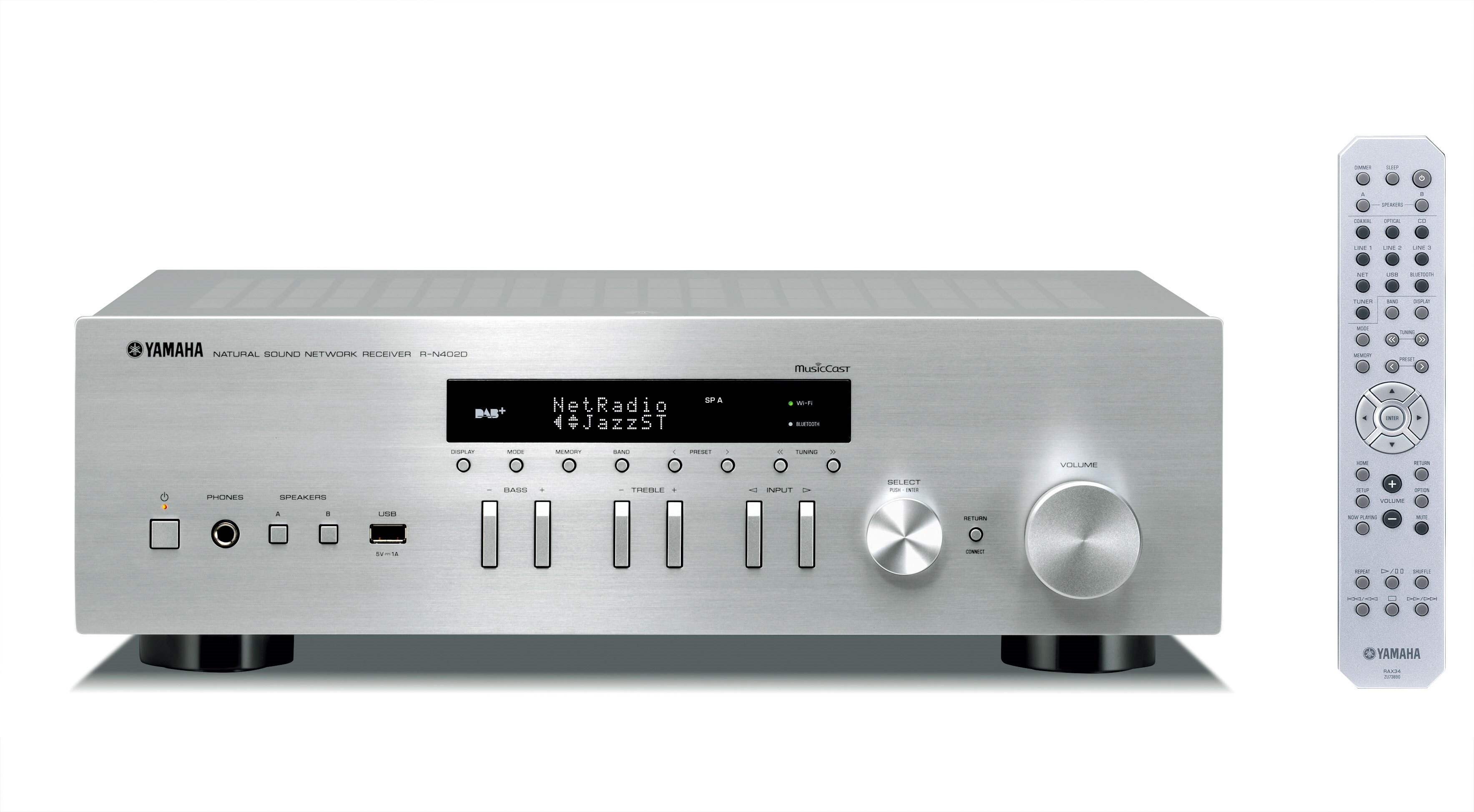 YAMAHA MUSICCAST RN402 D SILVER Amplis hi-fi WiFi/Bluetooth