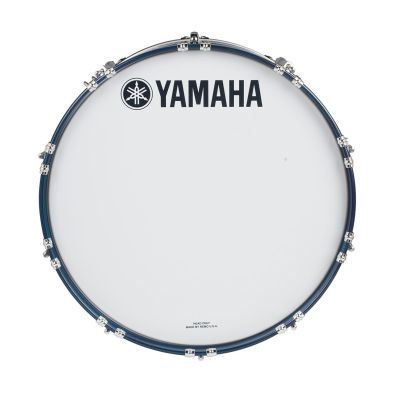 Yamaha Marching Bass Drum Head with Fork Logo White 20 in.