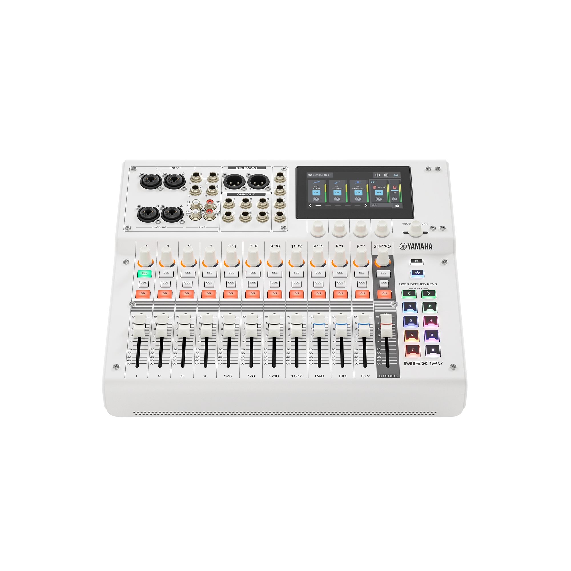 MGX12V Digital Mixing Console with Video Specs - Yamaha USA