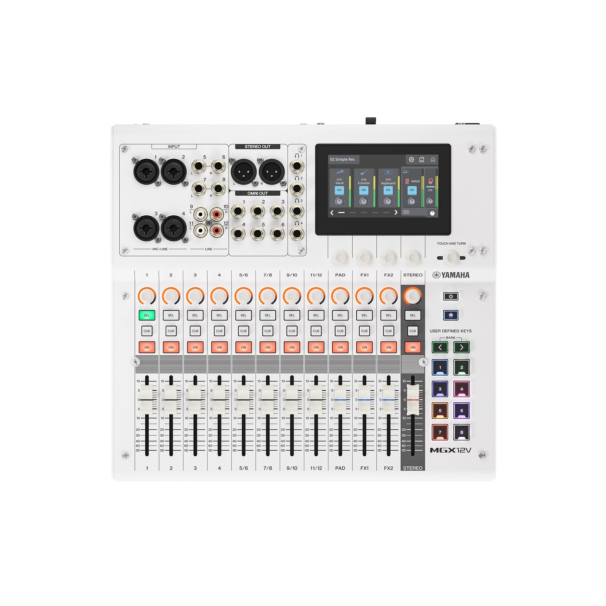 YAMAHA ( ヤマハ ) / MGX12V W　デジタルミキサー MGX12V Digital Mixing Console with Video Specs - Yamaha USA