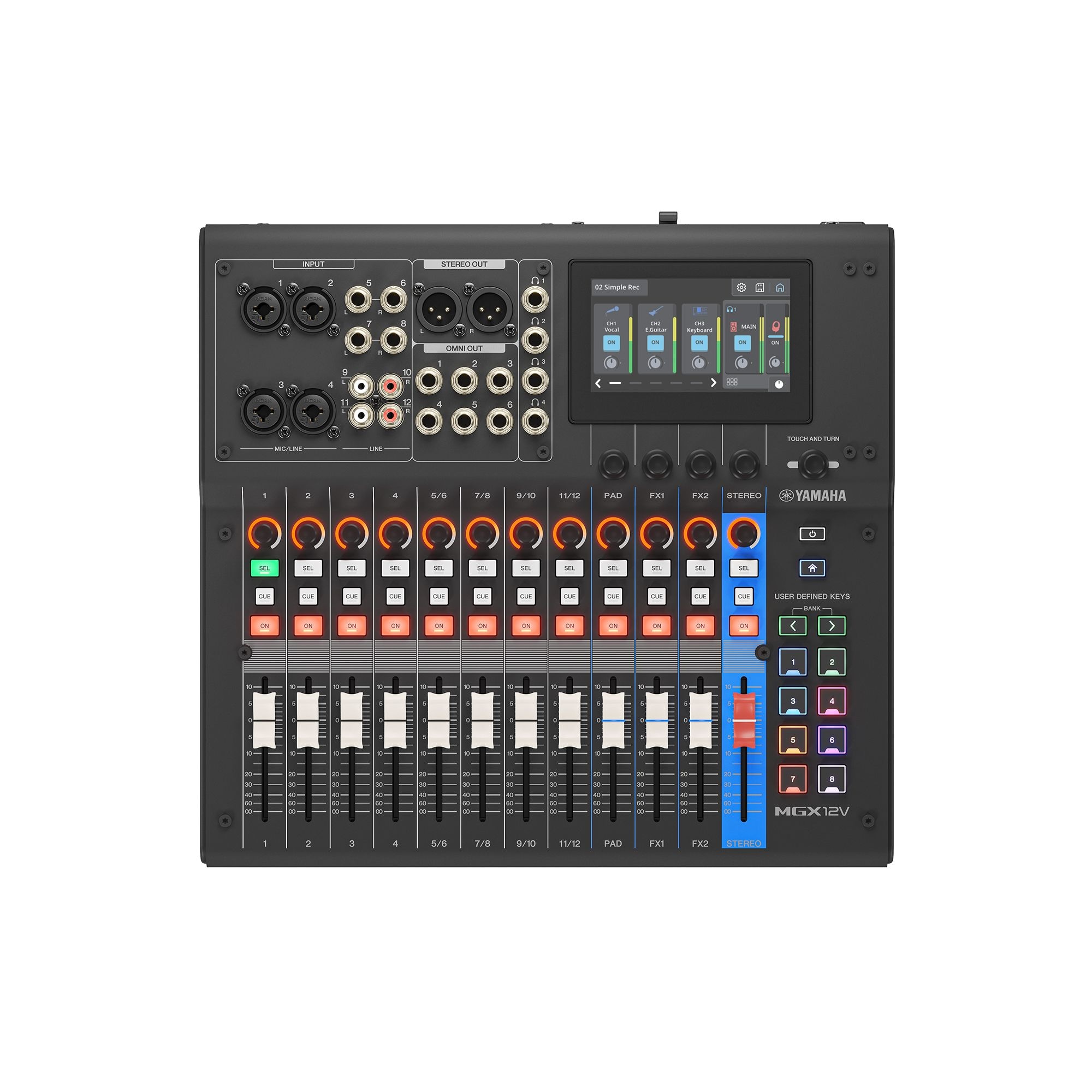 MGX12V Digital Mixing Console with Video - Yamaha USA