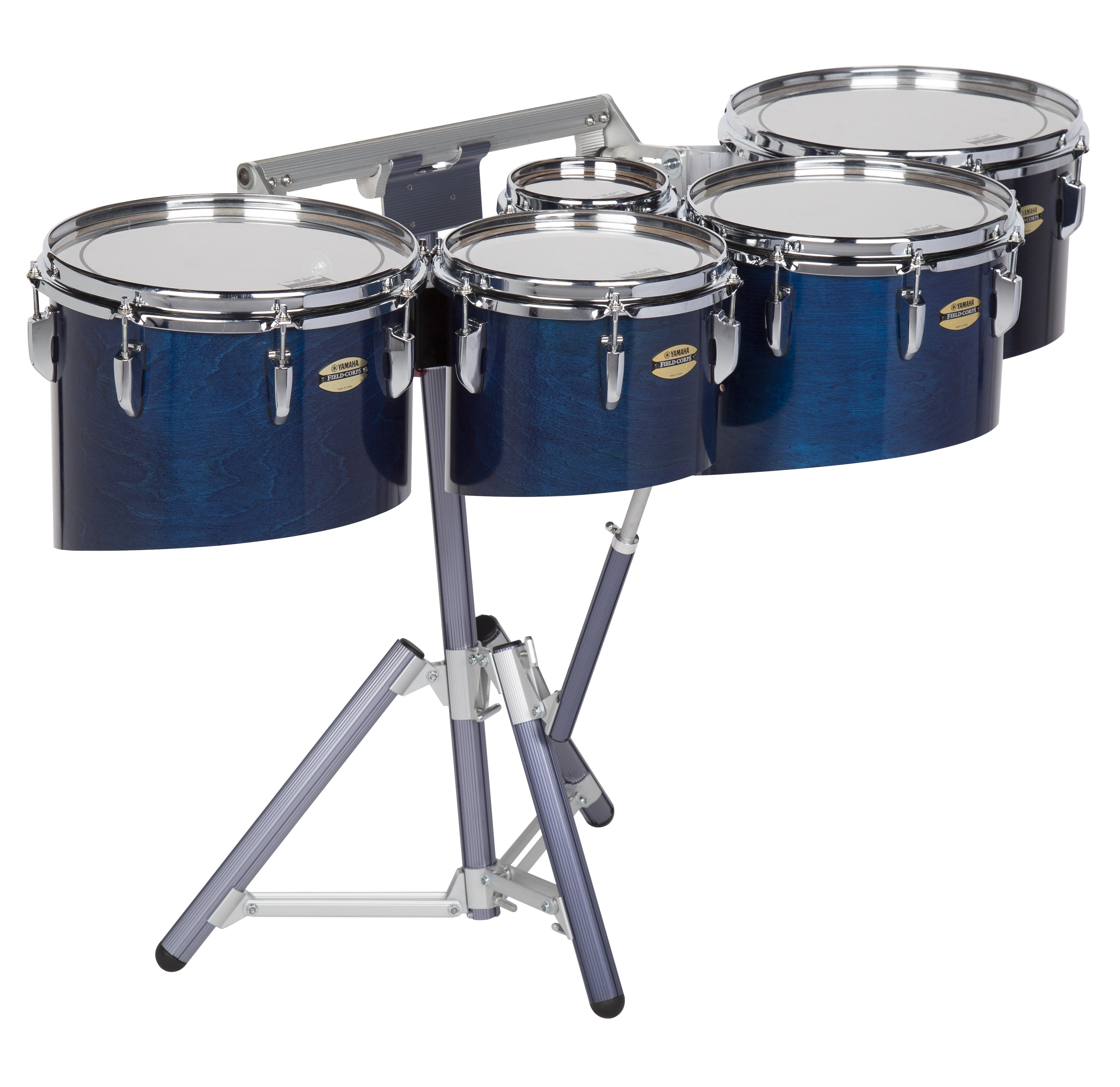 Dynasty Custom Elite Multi-Tenor Marching Drums, Sextet - Black