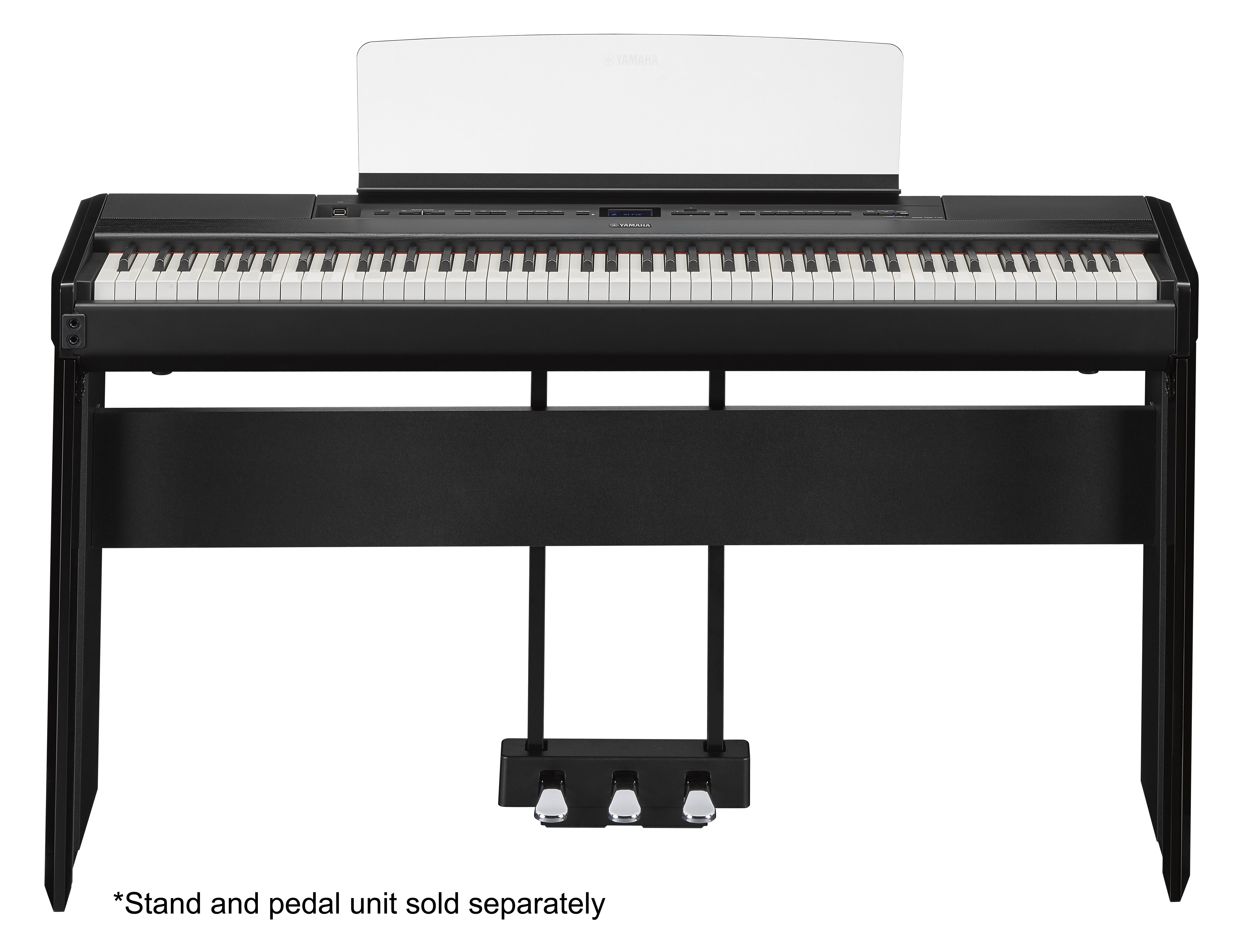 Piano numérique à 88 touches lestées P515 B de Yamaha avec support à  clavier à double renfort - Noir