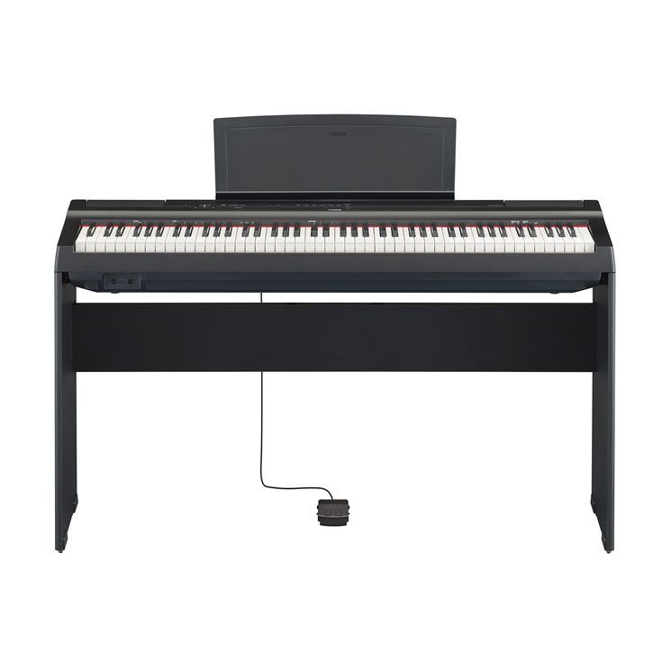  Yamaha P125 88-Key Weighted Action Digital Piano with Power  Supply and Sustain Pedal, White : Musical Instruments