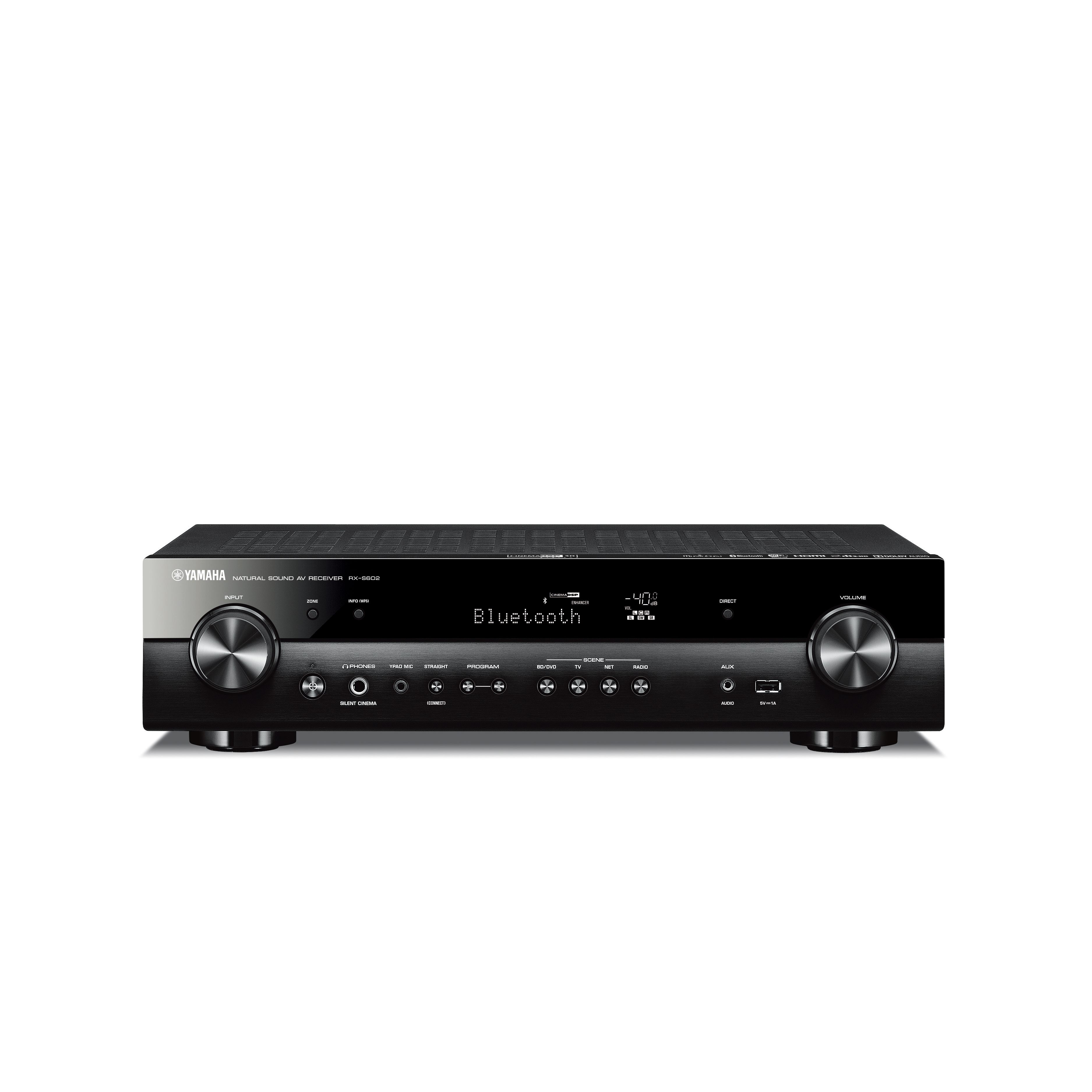 Bluetooth and DAB+ Yamaha RX-S602 Titanium Alexa Compatible MusicCast AV Receiver with Wi-Fi 5.1 HD Surround Sound