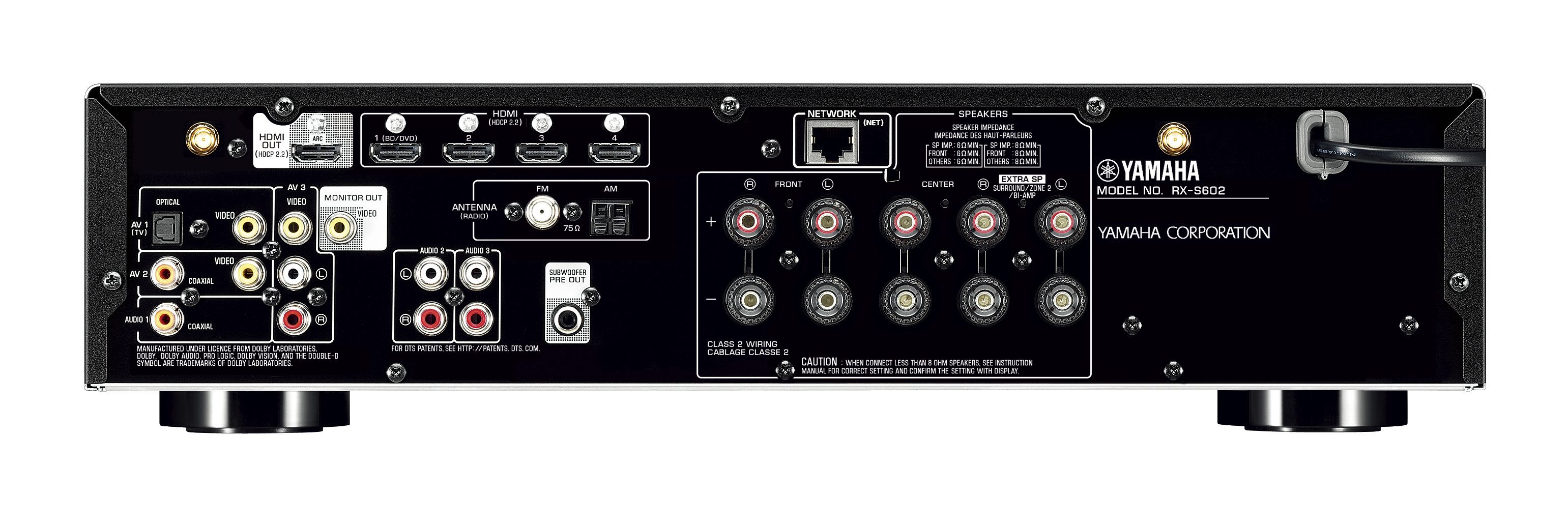 RX-S602 - Specs - AV Receivers - Audio & Visual - Products