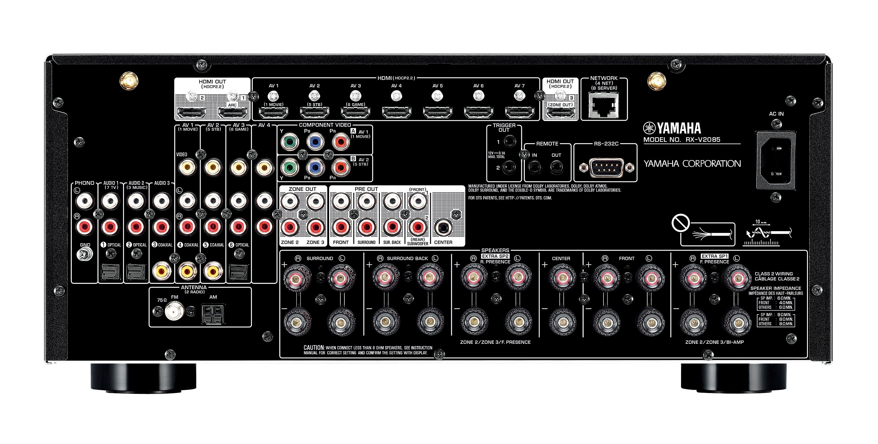 RX-V2085 - Support - AV Receivers - Home Audio - Products