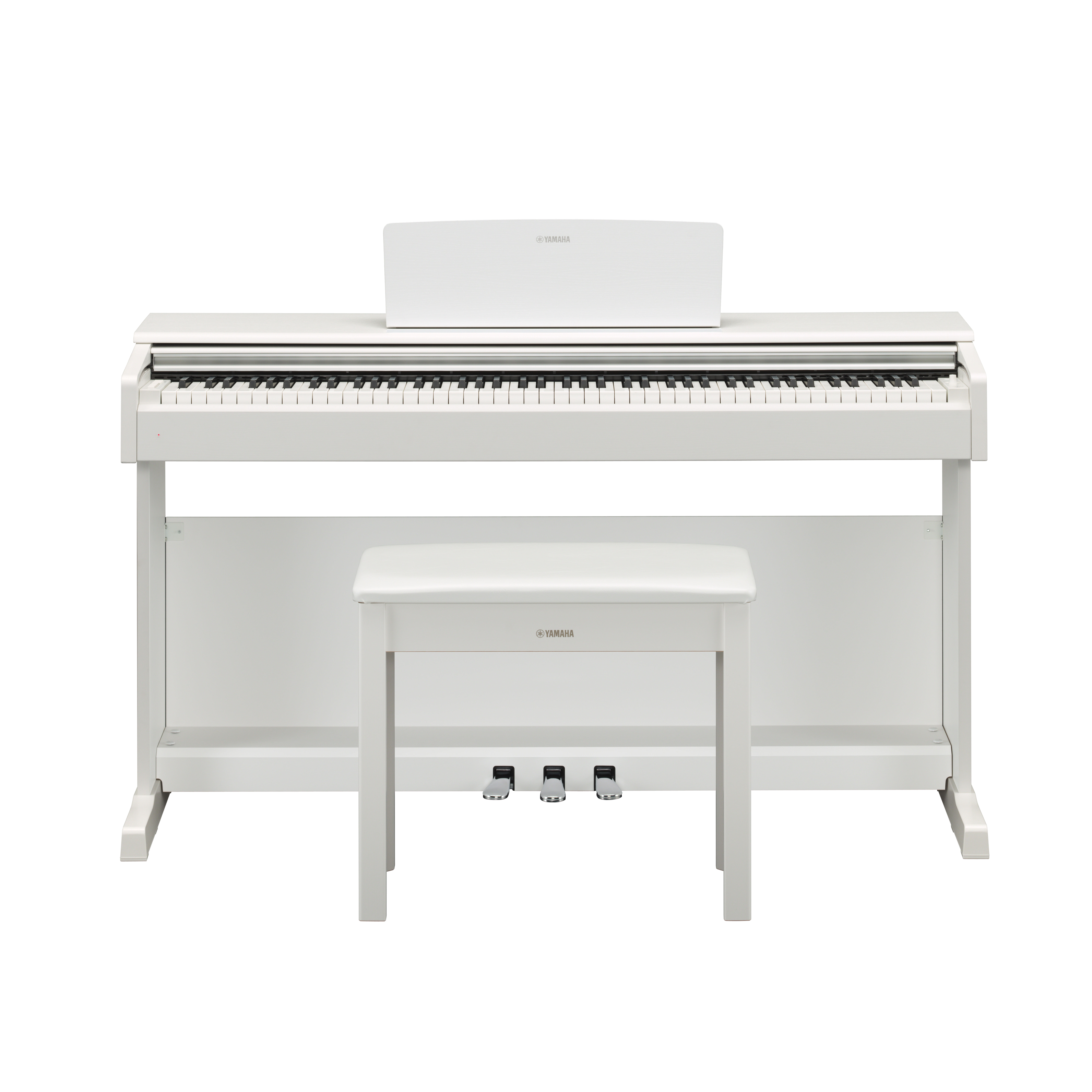 Yamaha Arius YDP-144 color blanco adecuado para cualquier rincón de la casa Piano digital clásico y elegante para estudiantes o aficionados 