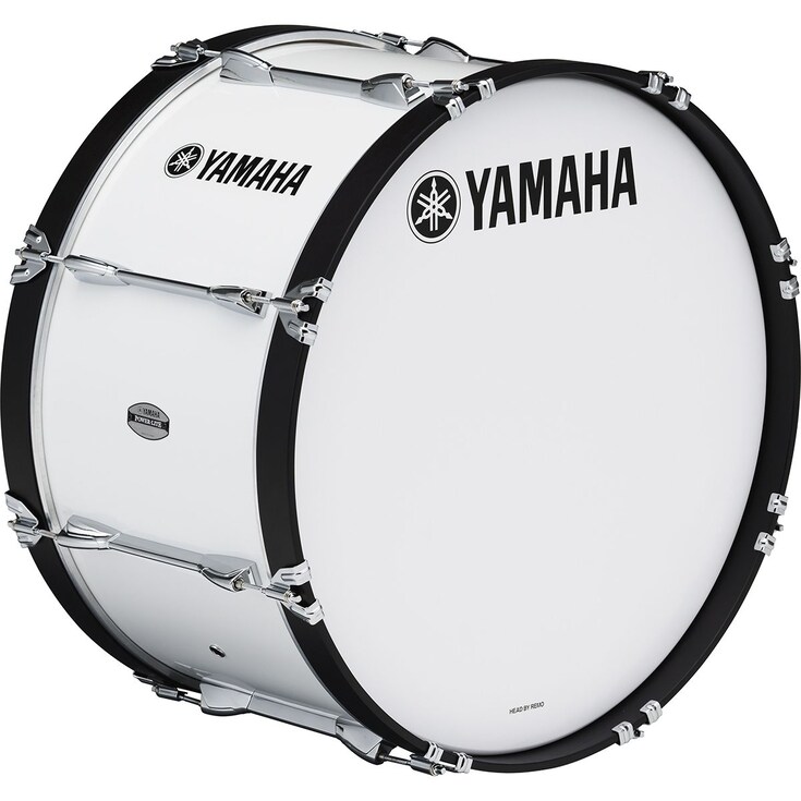 Yamaha 22" White Classic Logo Bass Drum Head 